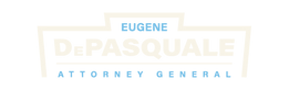 Eugene DePasquale 2024 logo for PA Attorney General, symbolizing justice, transparency, and protection for PA families.
