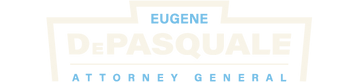 Eugene DePasquale 2024 logo for PA Attorney General, symbolizing justice, transparency, and protection for PA families.